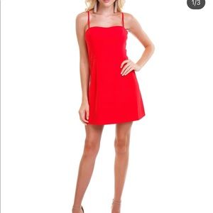 Red French connection dress